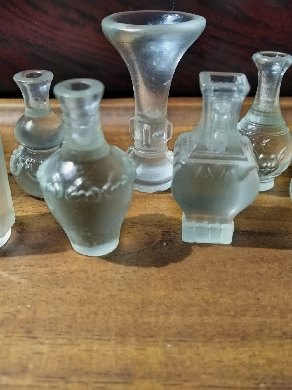 Frosted Resin Miniature Vase Set